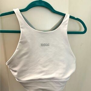 Lululemon like new long line white limited edition sports bra.  Size 6